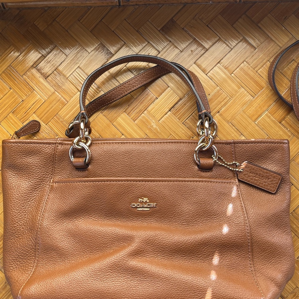 COACH Pebbled Leather Cognac Satchel — Style No. G1781-35830 - Picture 3 of 11